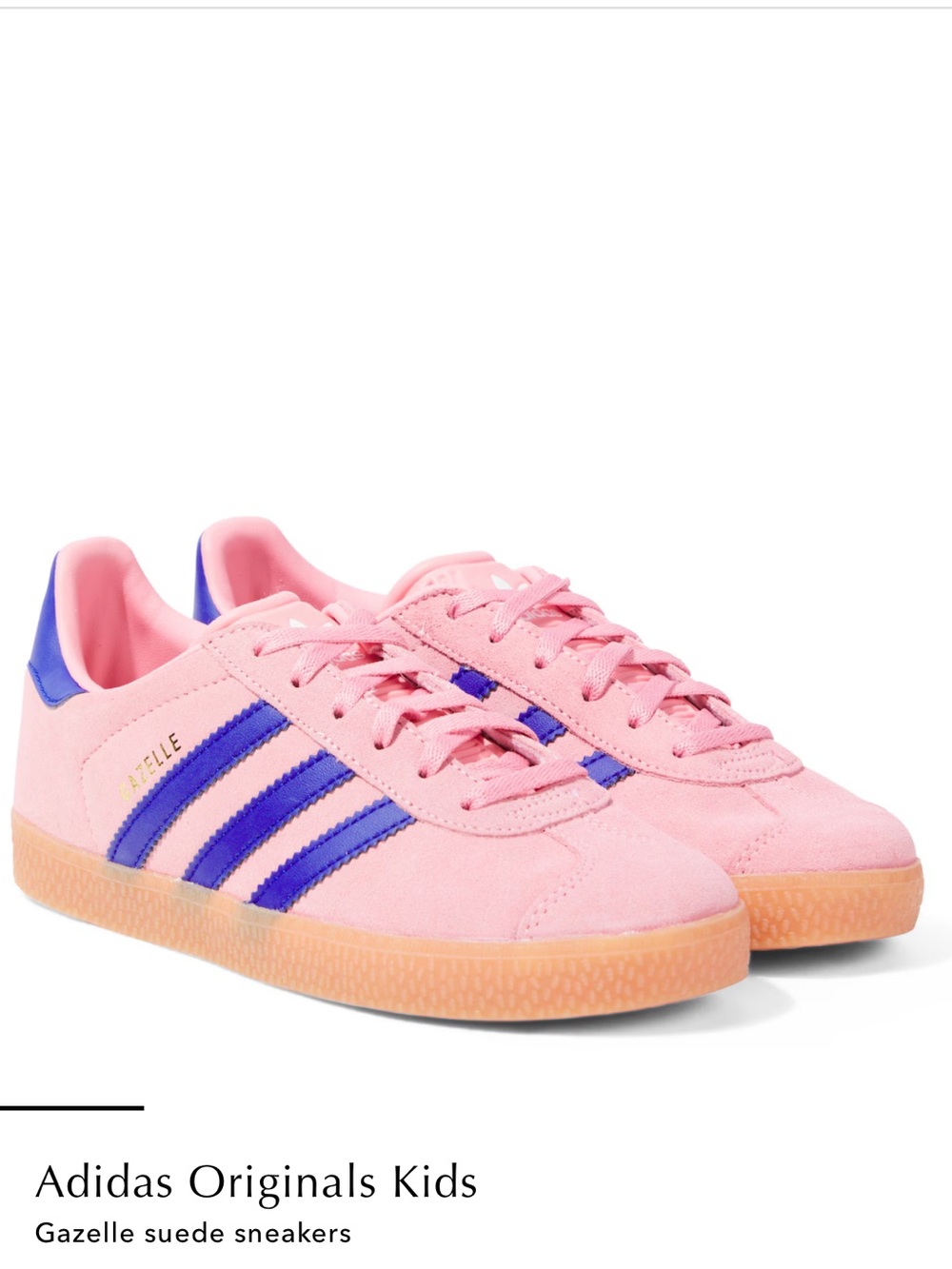adidas Gazelle Semi Spark Pink Gum Kids/Juniors Sneakers size 5.5 NWOB